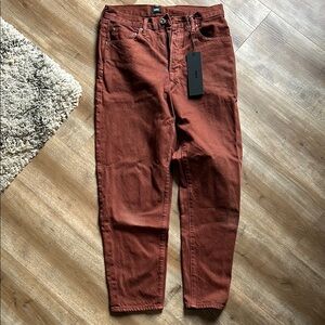 Edwin Women’s brick red relaxed jean